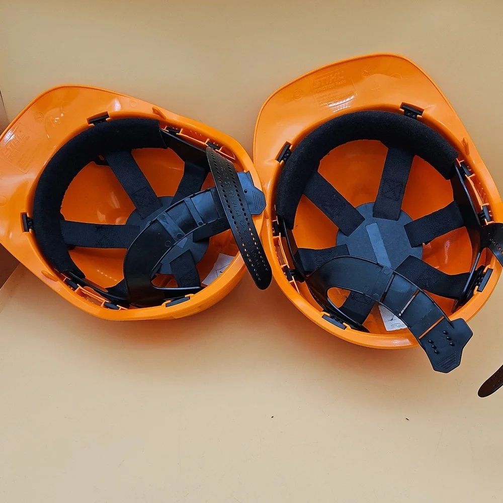 Lot Of 2 Stihl Head Hats Orange One Size Function Basics